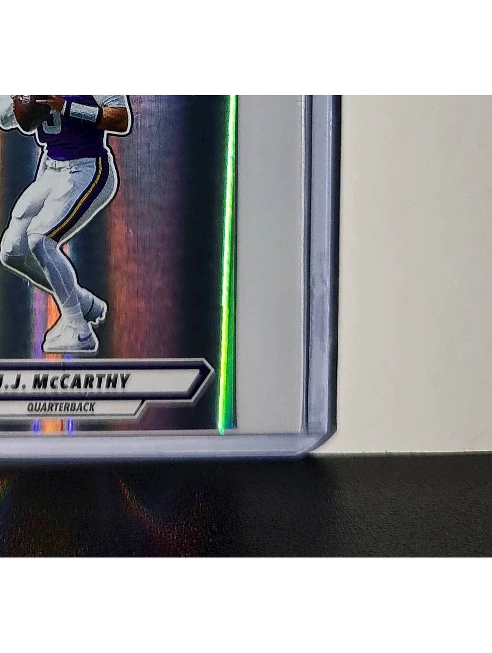 J.J. McCarthy 2025 Panini NFL #421 Foil Sticker Minnesota Vikings